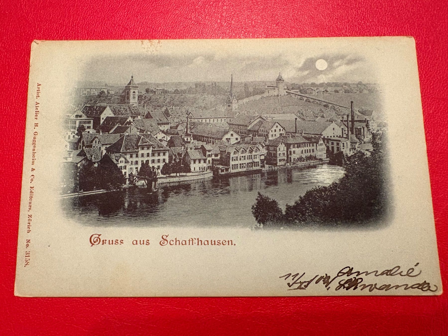 Ansichtskarten: ca 1900 // Gruss aus Schaffhausen – Gebraucht aus St-Légier-La Chiésaz von Theo005