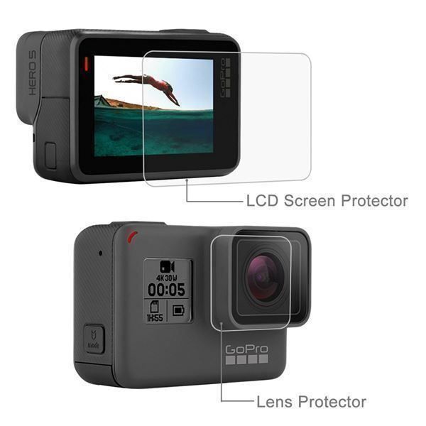 Gopro Action Cam: 3x PANZERGLAS + SCHUTZF GOPRO HERO 5 6 7 – Nuovo e nell'imballaggio originale da Domat/Ems venduto da ro-shop 7