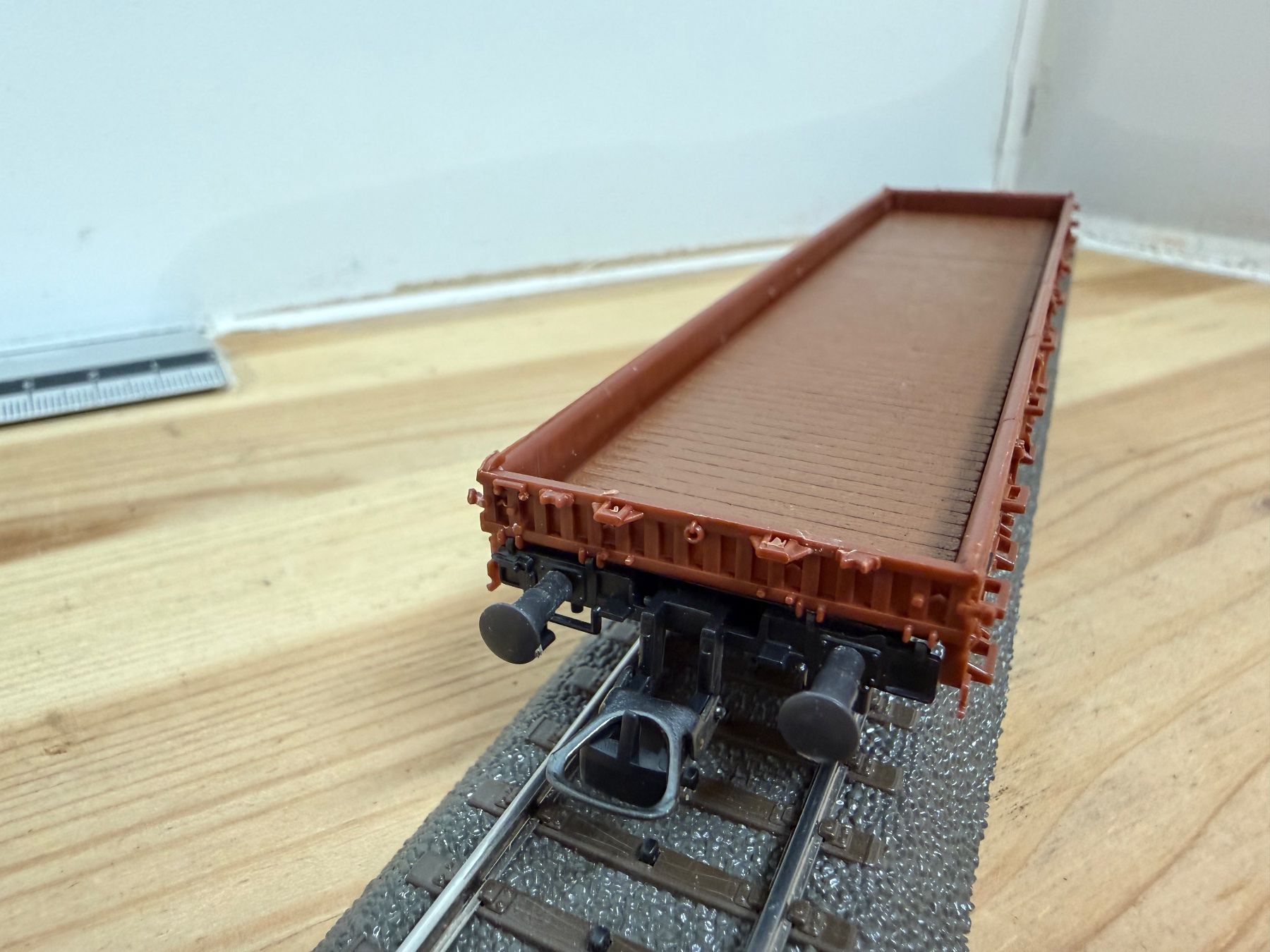 Roco Modellini di ferrovie: Spur H0 Roco 4378A Rungenwagen DC – Usato da Büsserach venduto da ModellbahnDepot 5