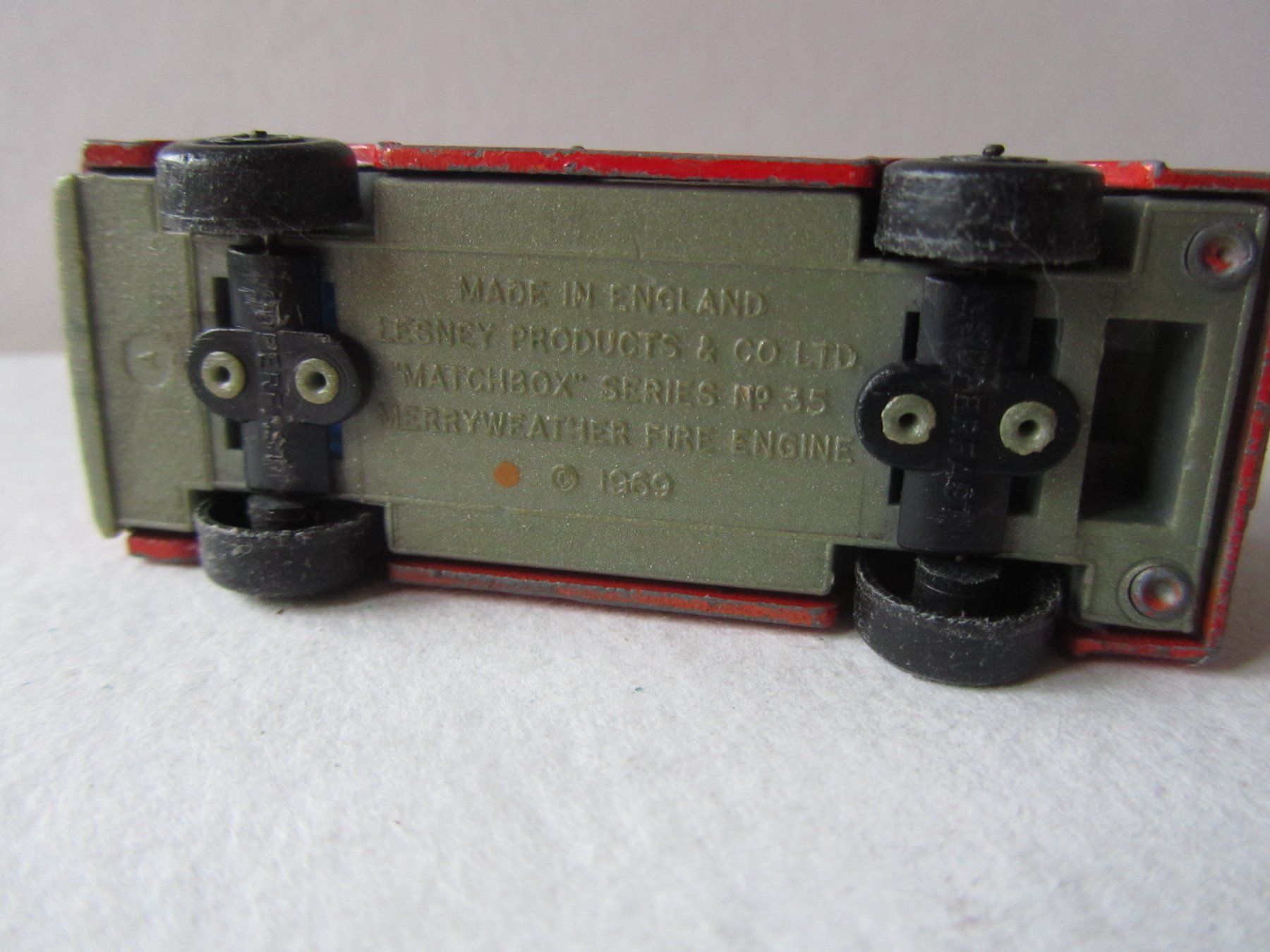 Matchbox Modellini d'auto: Merryweather Fire Engine, Matchbox Superfast, Nr. 35A – Usato da Weiningen ZH venduto da dietsch57 5
