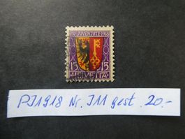 Pro Juventute 1918 Nr. J11 gest.