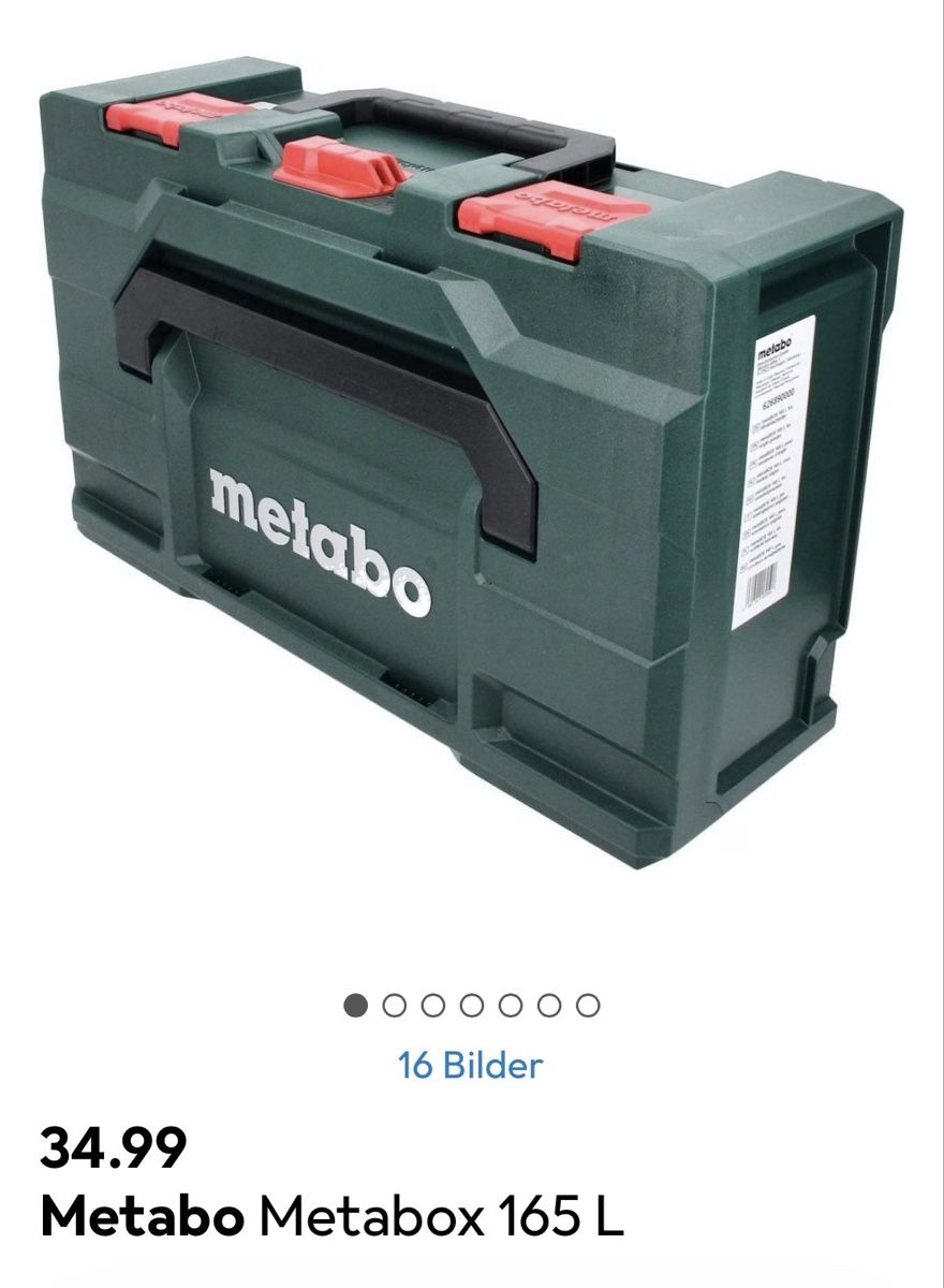 Metabo Tous les outils: MetaBox 165 leer – Neuf (Voir description) à Hittnau par Oracel 1