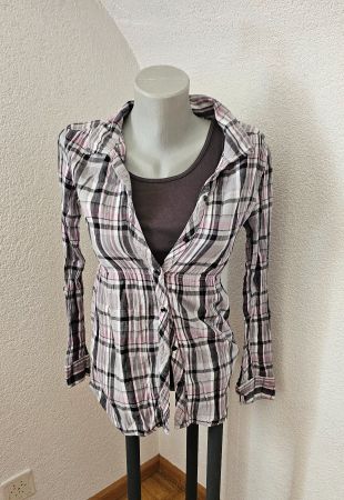 Karo Bluse Gr. 34 + QS by S.Oliver Top Gr. S