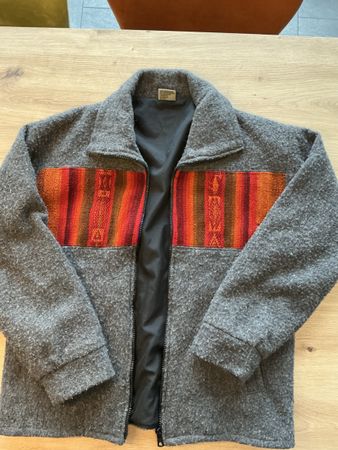 Alpaca Wool Jacket, Made in Peru, Traditional Andean Design