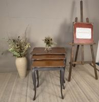 Vintage Satztische 3er-Set – handveredelt