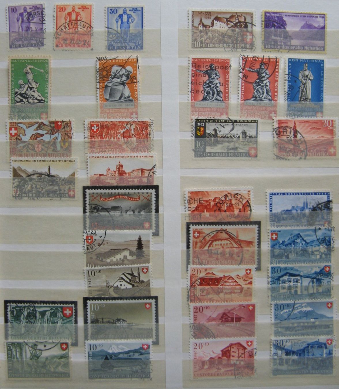 Tous les timbres: PP 1936 - 1960 gestempelt – D'occasion à Frauenfeld par Interessent1