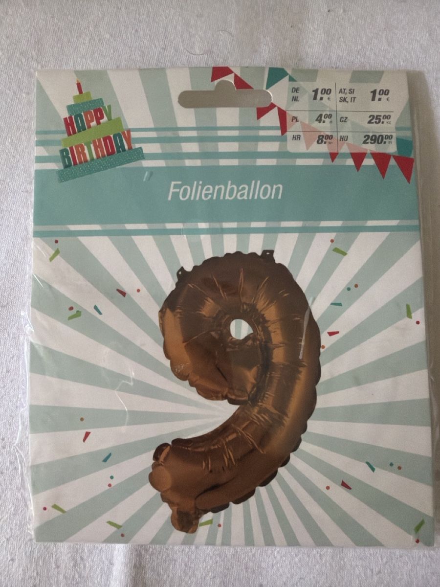 Alle Dekorationen: Luftballon - Folienballon Gold mit der Zahl 9 oder 6 NEU – Neu (gemäss Beschreibung) aus Zürich von take.thebest.forless