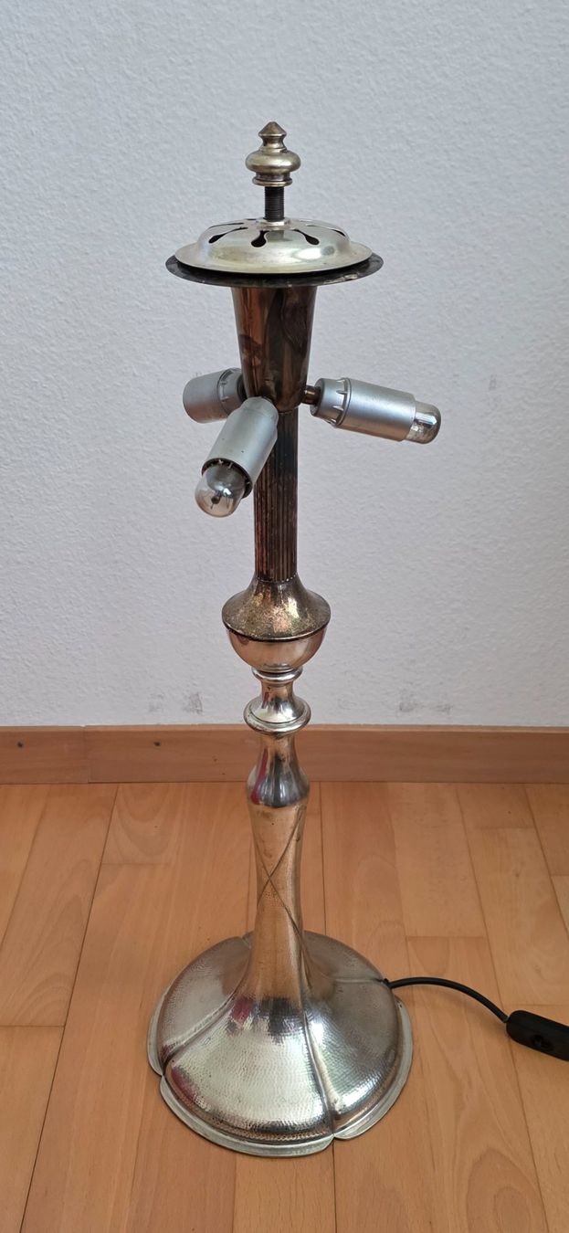 Lampade: Antike Tischlampe 800 Silber – Usato da Zürich venduto da spin23 3