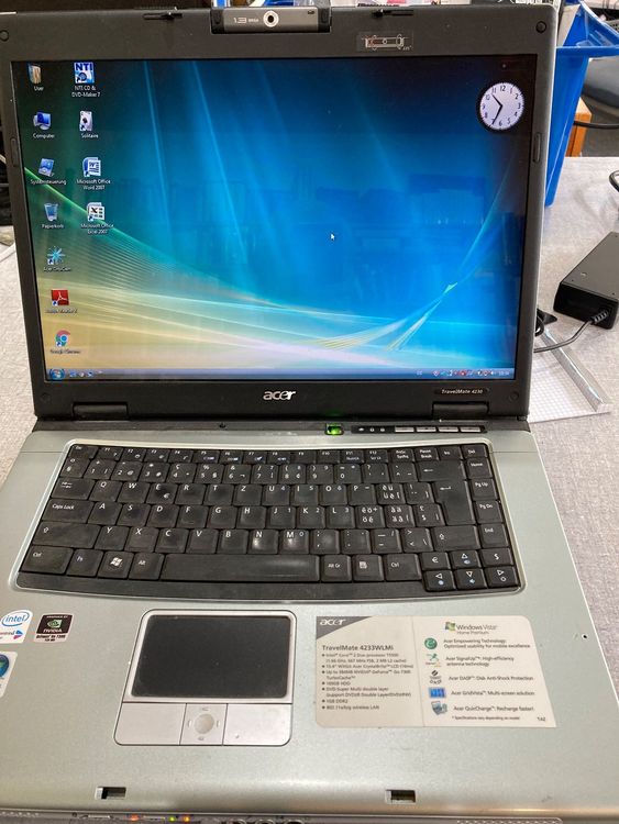 Alter Laptop. Win Vista. Acer Travelmate 4230. Ab 1.-Fr.! (Gebraucht ...