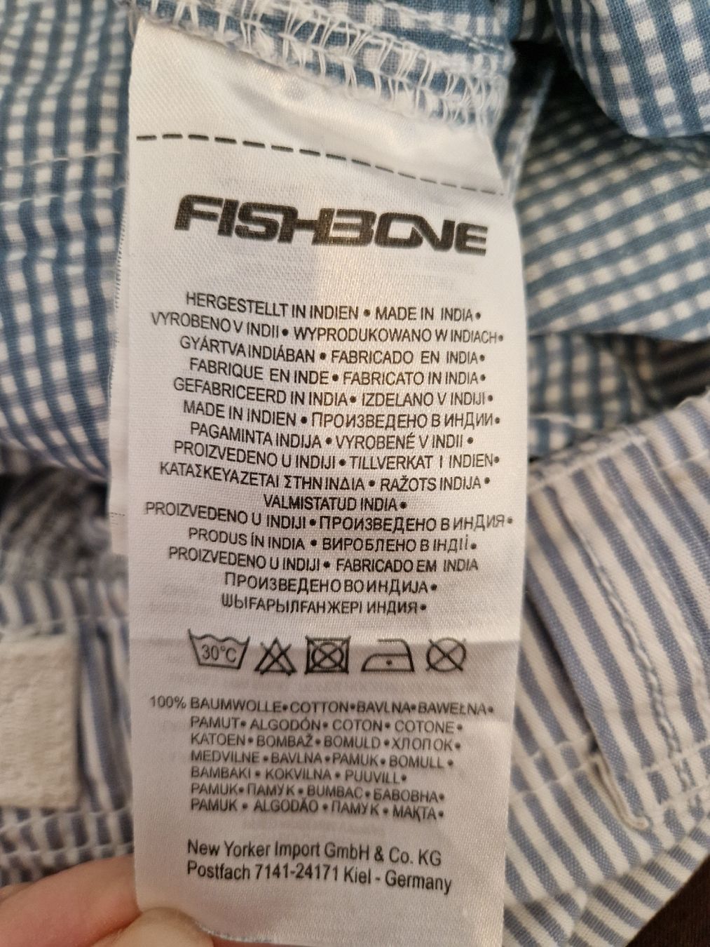 Pantaloni: Fishbone Unisex-Bermuda-Shorts, gestreift, Gr. S – Usato da Reinach BL venduto da Tinkerbelly27 6