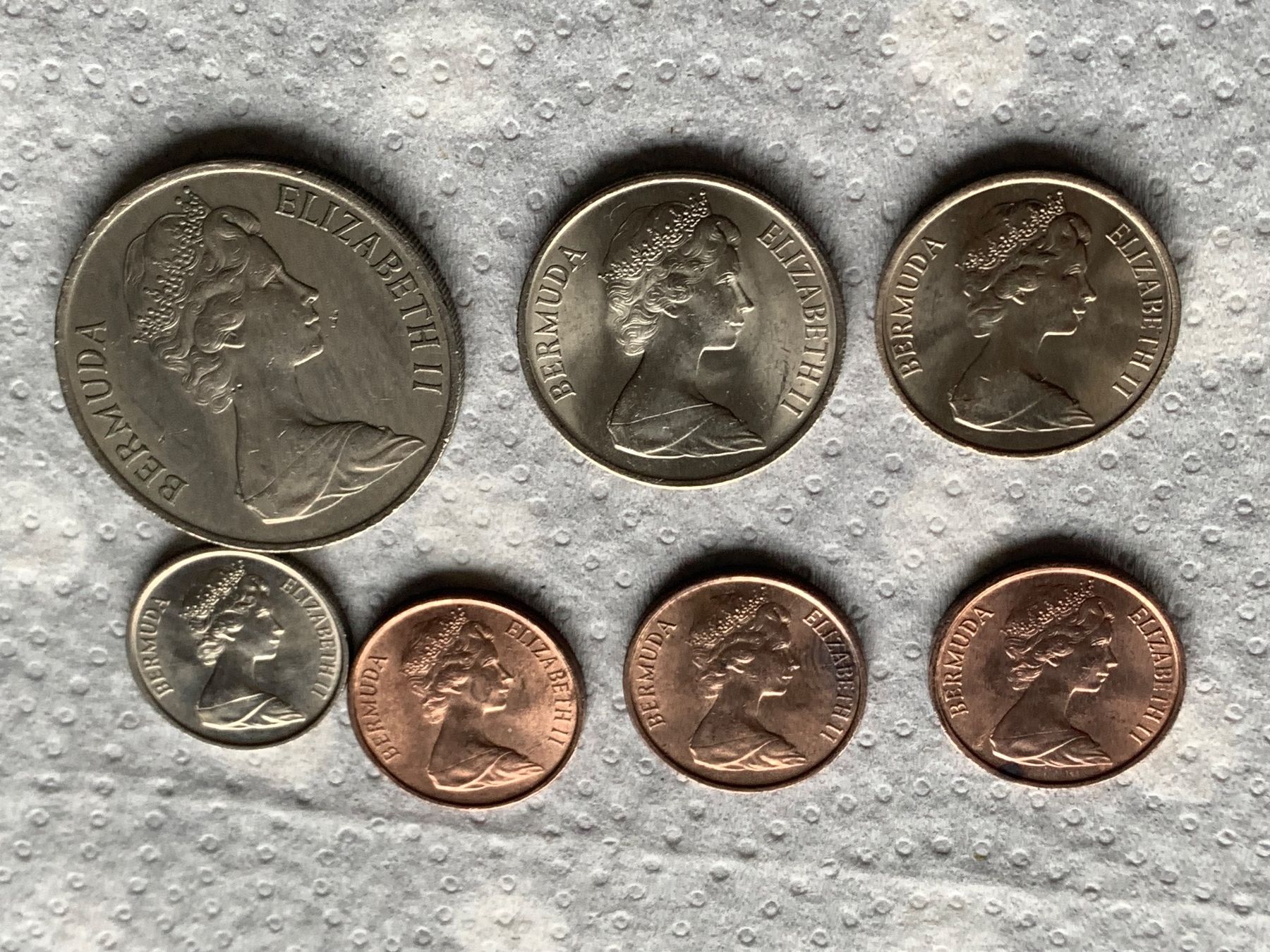 Tutti le monete: Münzen Bermuda 1970 – Usato da Basel venduto da Akinom50 1