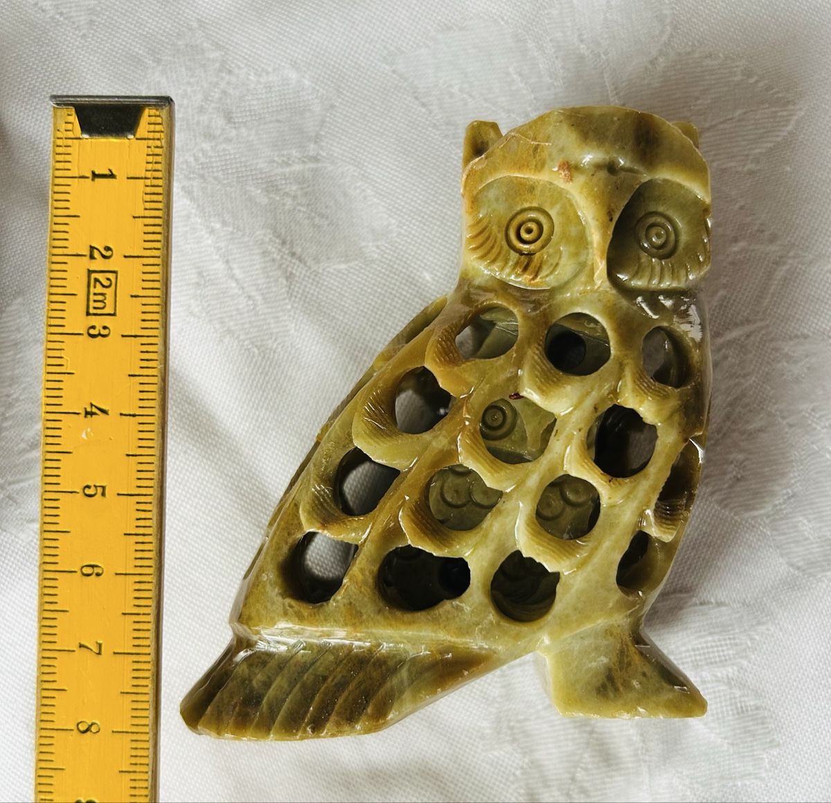 Statuette: 5 Eulen aus Speckstein, geschnitzt – Usato da Lengnau AG venduto da Mefari 6