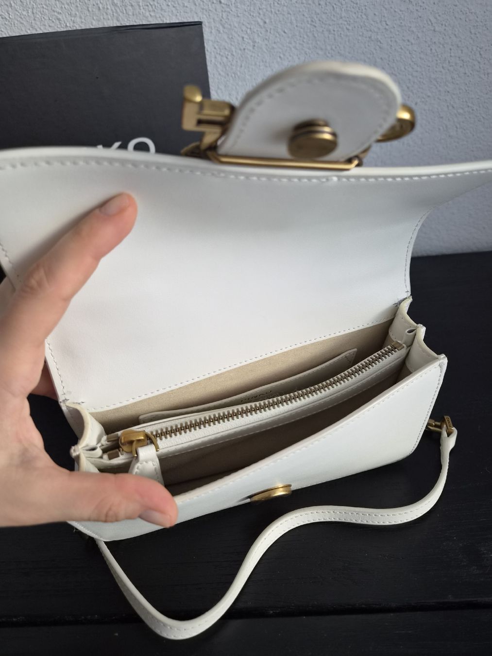 Pinko Borse da donna: Pinko Handtasche Leder weiss  – Usato da Bülach venduto da Recherchieren 5