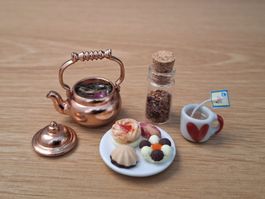 Tee Set mit Dessert Handgemacht, Auch für Maileg