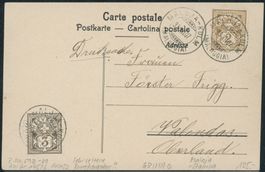 GR Maloja Kulm - Wertziffer - Karte - BFr - Stampa