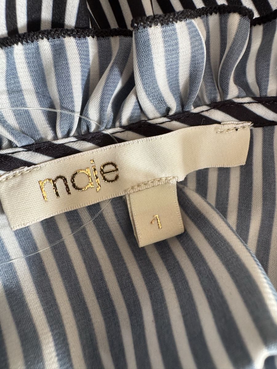 Maje Kleider: Robe Maje rayée volants taille 1 polyester neuve – Neu (gemäss Beschreibung) aus Morges von sandy069 5
