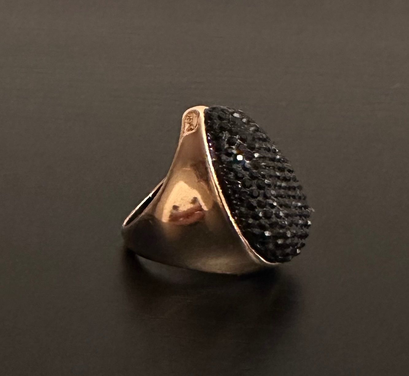 Anelli: Modeschmuck Ring mit schwarzen Steinen – Usato da Emmenbrücke venduto da little.treasures 2