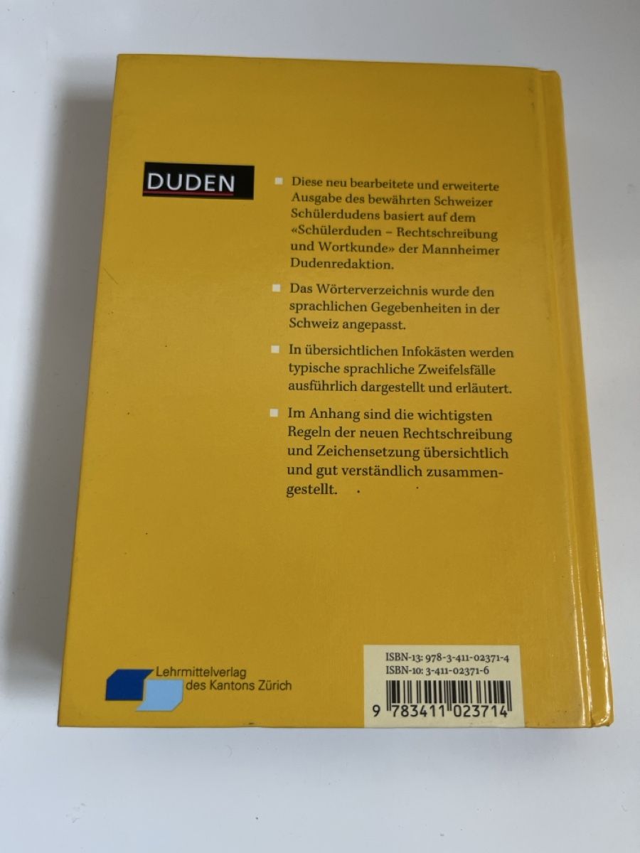 Bücher: Duden Schweizer Schuelerduden Rechtschreibung Book – Neu (gemäss Beschreibung) aus Zürich von Proton_Slit 2