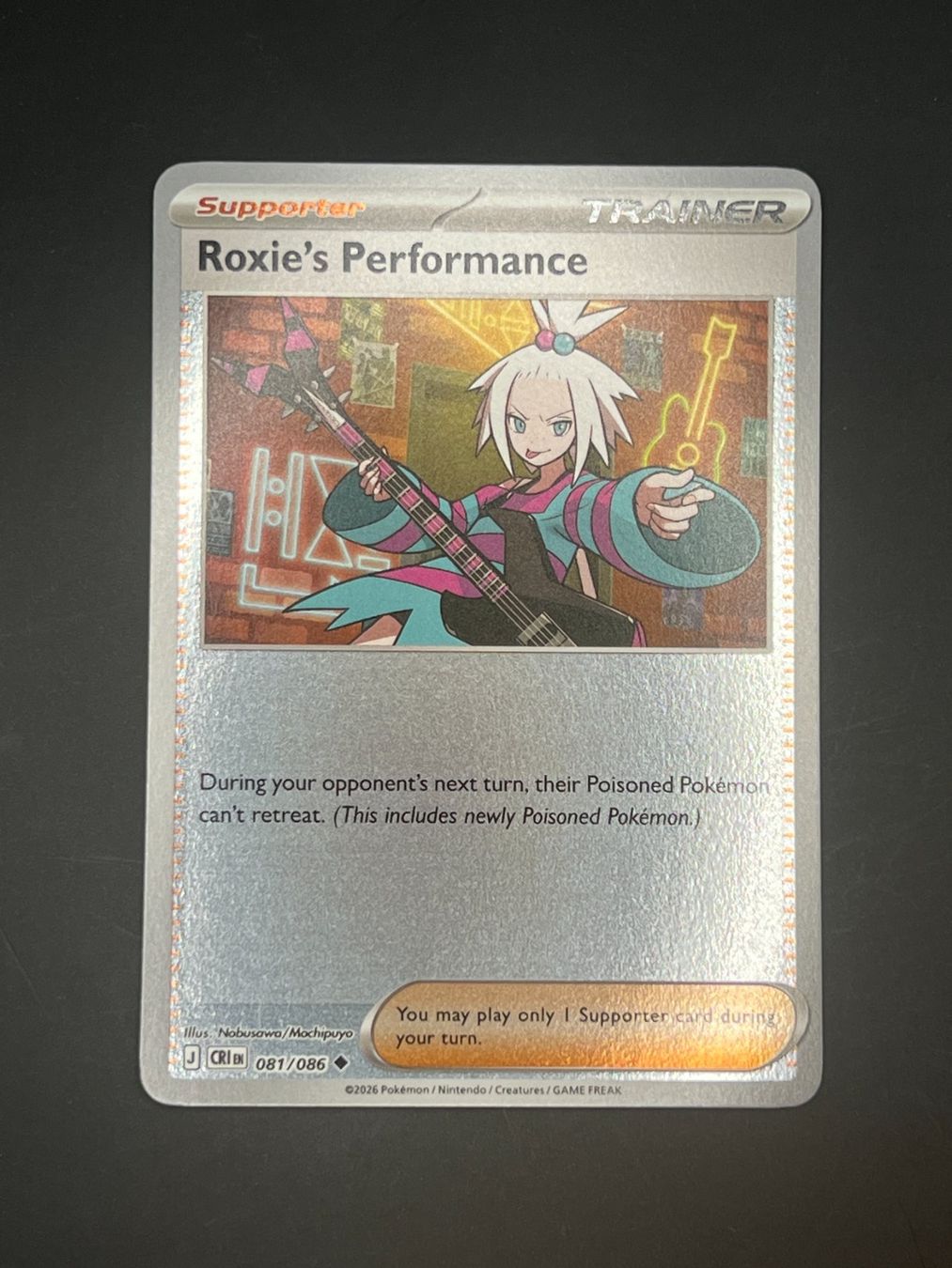 Pokémon Sammelbilder & Trading cards: Pokemon Roxie's Performance Reverse 081/086 CRI EN 2026 – Gebraucht aus Winterthur von WintiCollect