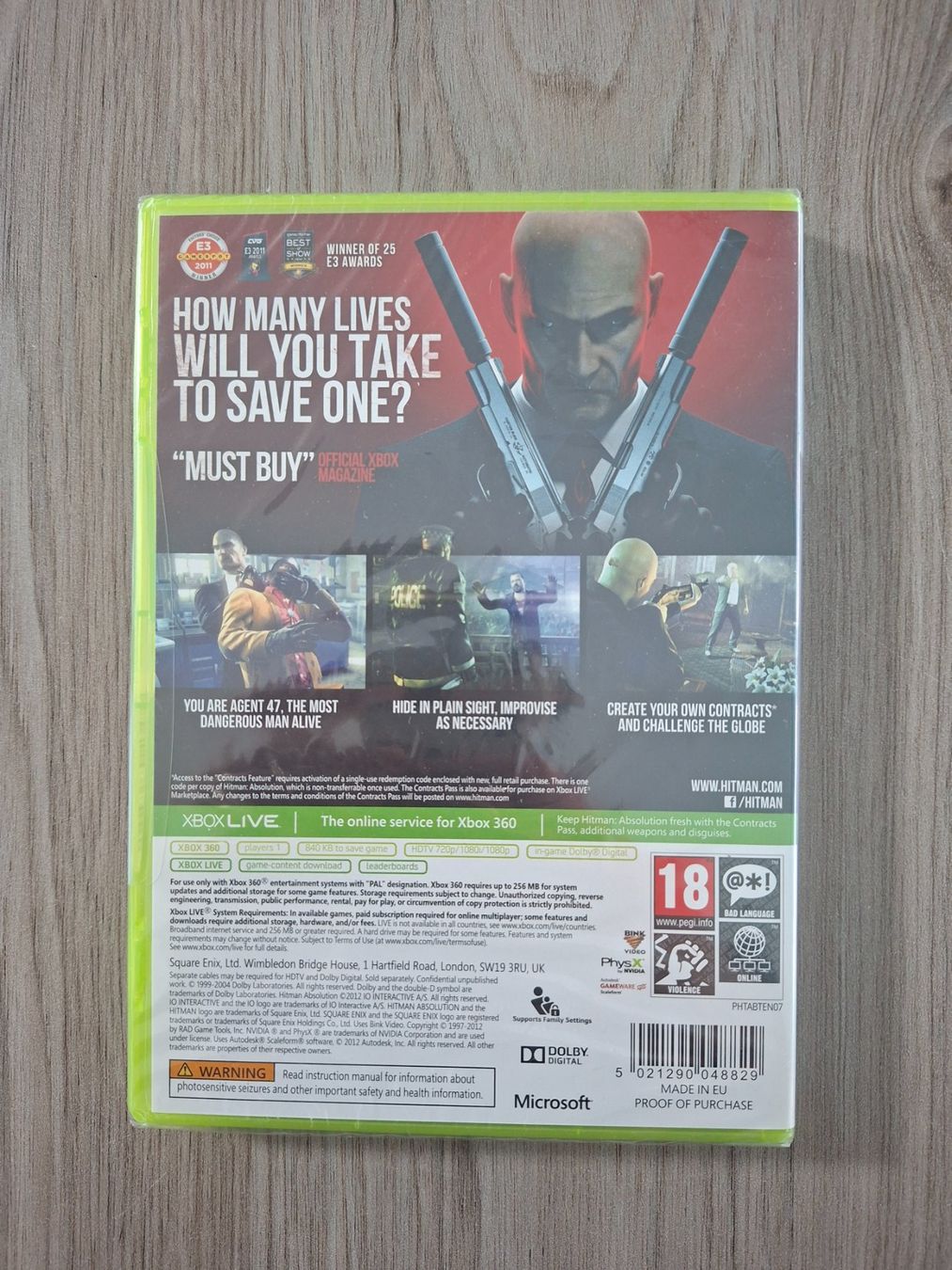 Giochi: Hitman: Absolution - XBOX 360 *NEU/SEALED* – Nuovo e nell'imballaggio originale da Baar venduto da RDNA 1