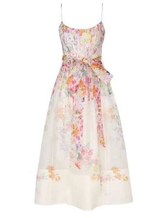 Zimmermann Silk Organza Midi Dress[rrp $1900]