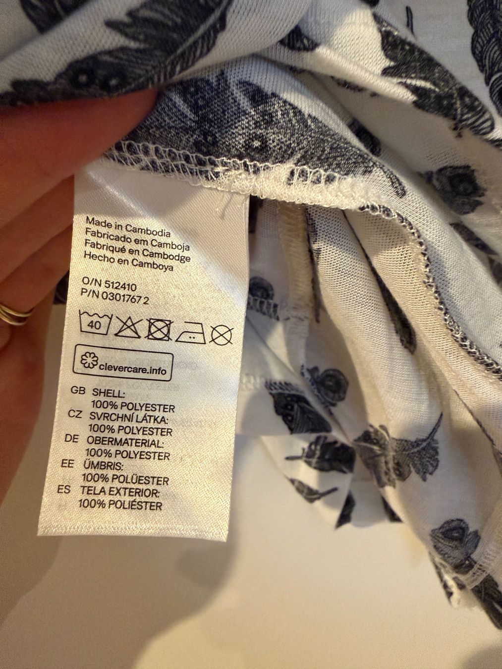 H&M Top: Luftiges H&M Top mit Federn, Grösse L – Usato da Zürich venduto da cfh_cg22 3