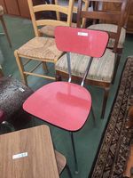 Küche Stuhl aus den 1950er in rot