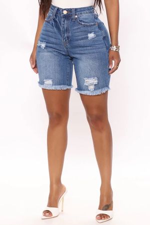 Jeans Shorts, Destroyed Look, Grösse 38