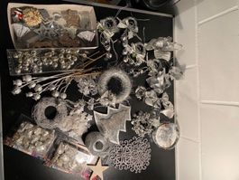Weihnachtsdekoration Set silberfarben neu & gebraucht Divers