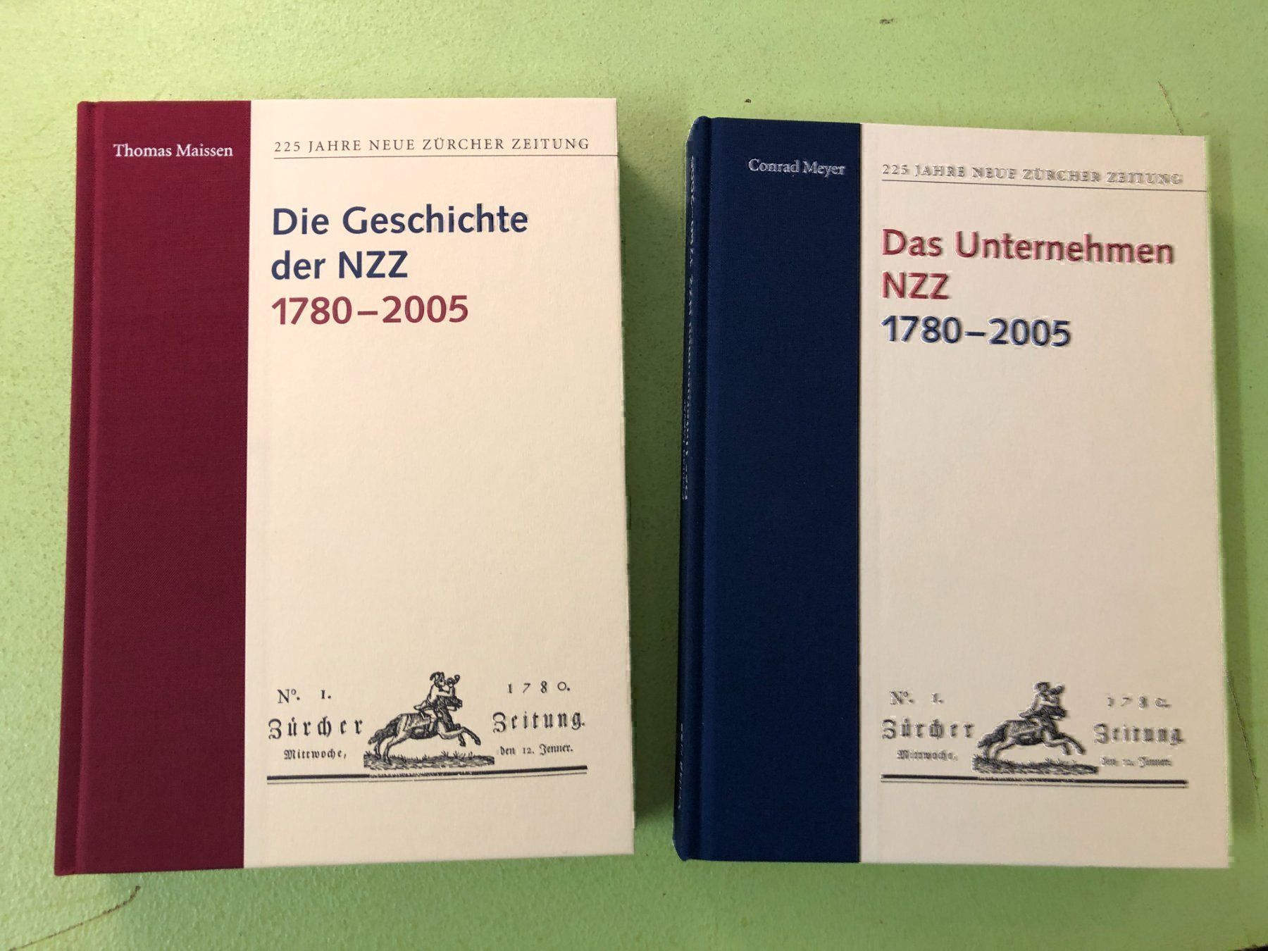 Libri: Maissen / Meyer: NZZ 1780 - 2005, 2 Bde. – Usato da Zürich venduto da allp