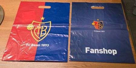 FCB, FC Basel Einkaufstaschen, Plastiktasche, Fan Shop