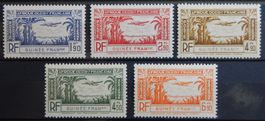 Franz. Guinea Kat. 172-176 * 1940