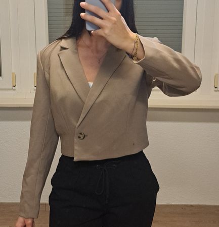 Stylischer Blazer beige Gr. 38