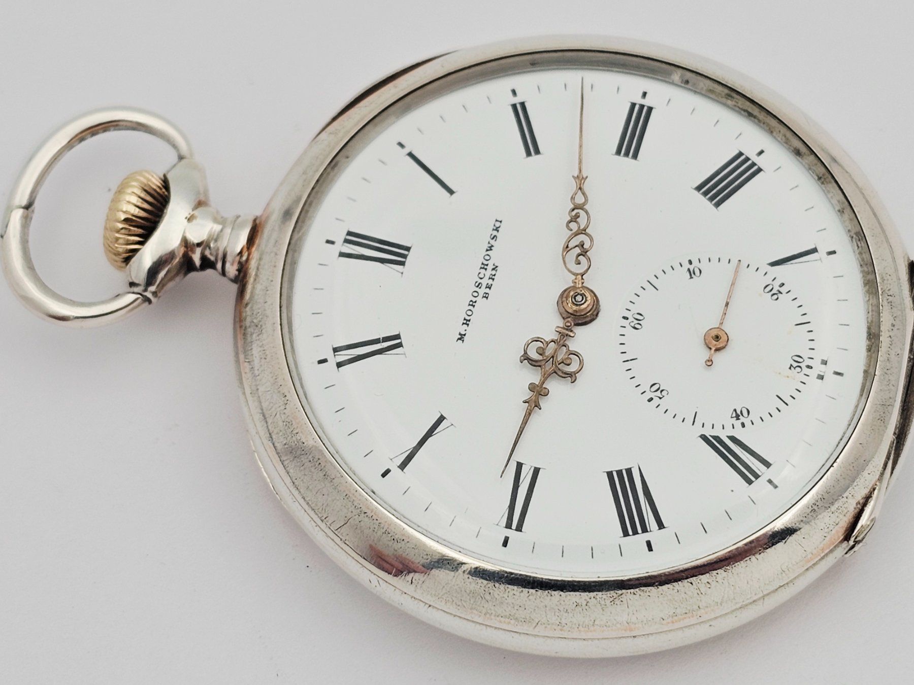 Uhren: M. Horoschowski Bern Taschenuhr 800 Silber – Gebraucht aus Bassersdorf von AnkerWatch 6