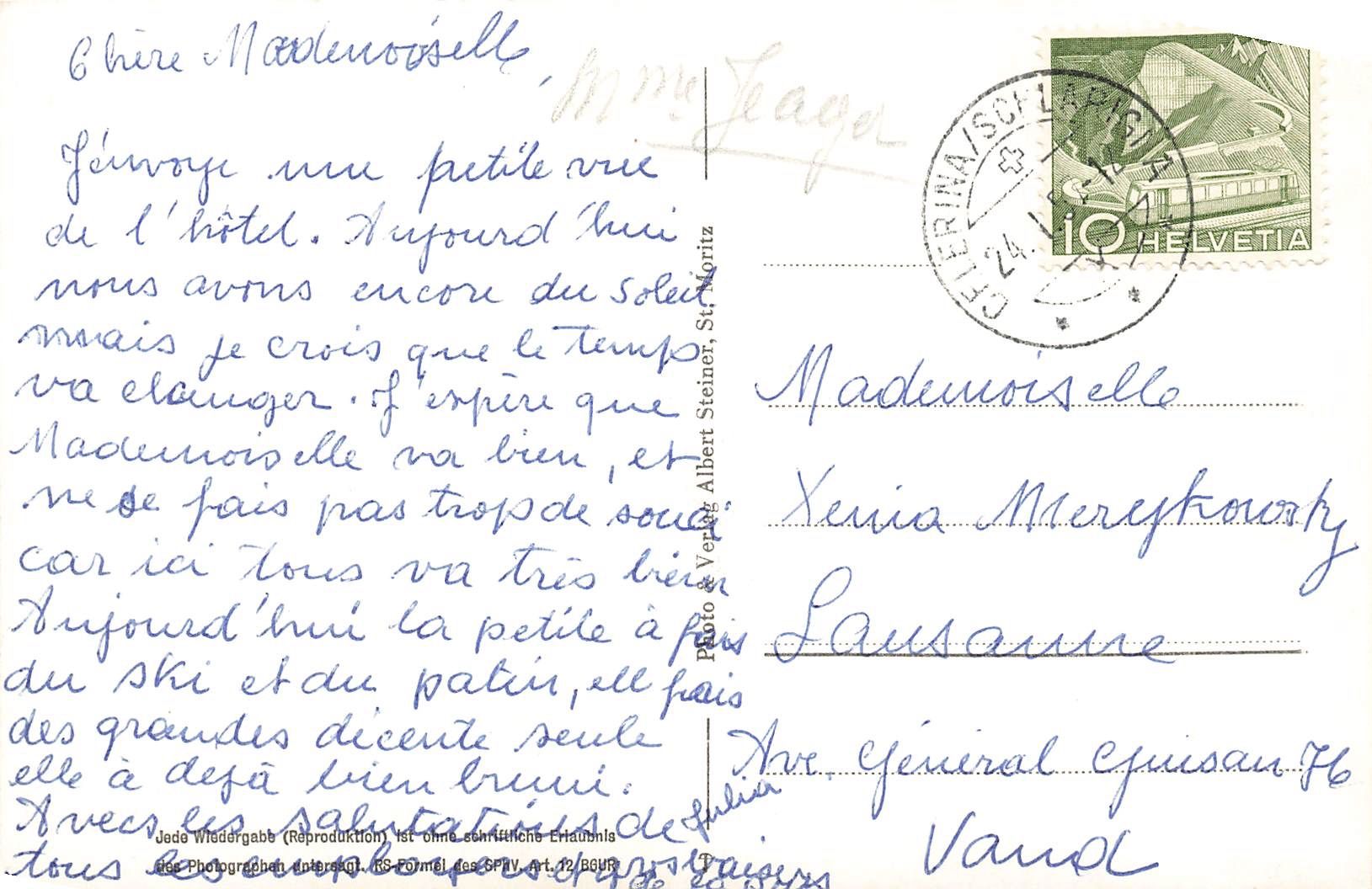 Cartoline postali: Celerina – Usato da Biasca venduto da Blenio71 1