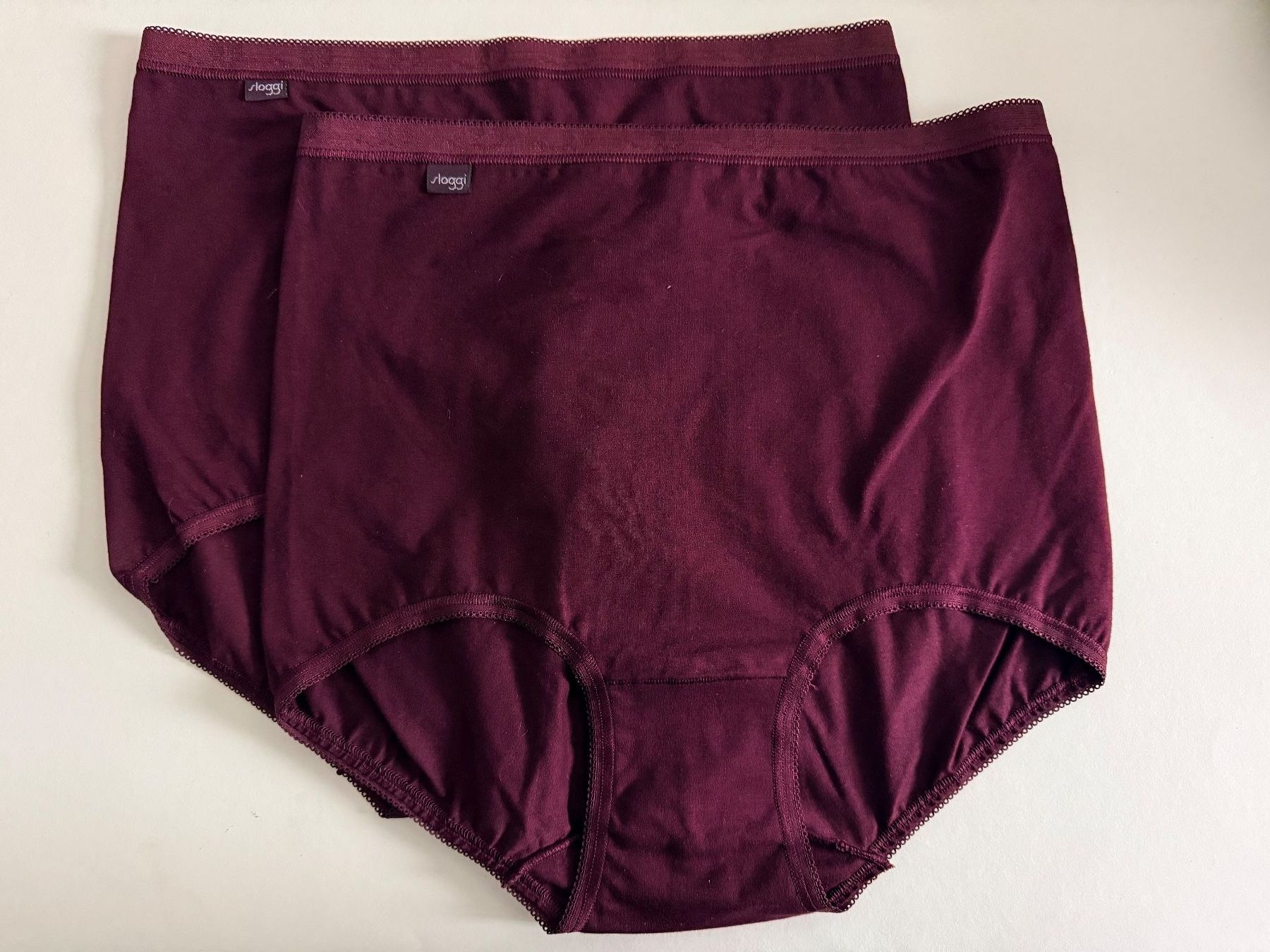 Sloggi Altra biancheria intima: SLOGGI, Maxi Slip BASIC, Grösse 48, 2 Stück in Dunkelrot – Nuovo e nell'imballaggio originale da Rudolfstetten venduto da gst_g7xl