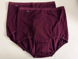 SLOGGI, Maxi Slip BASIC, Grösse 48, 2 Stück in Dunkelrot