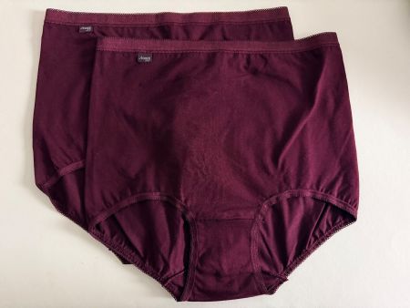 SLOGGI, Maxi Slip BASIC, Grösse 48, 2 Stück in Dunkelrot