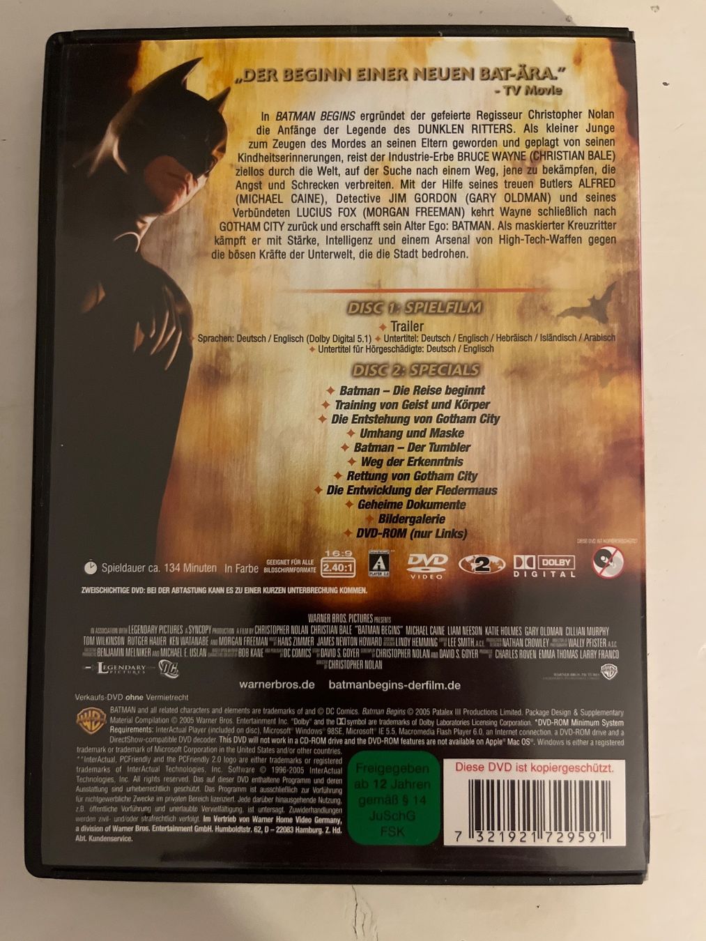 Tutti i DVDs: Batman Begins (2005), DVD - 2 Disc Edition – Nuovo (secondo la descrizione) da Sierre venduto da black.box 1