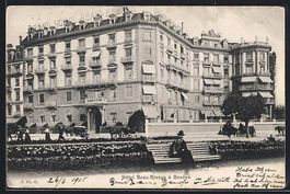 AK Genève, Hotel Beau-Rivage, 1905