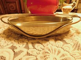 Antike PYREX FRANCE N° 348 -Glass Schale + Unterlage