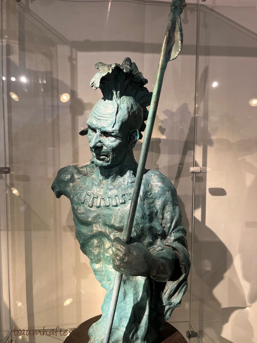 Sculture & Statue: Bronze Indianer - Massiv/Gross/Genial – Nuovo e nell'imballaggio originale da Thun venduto da Traumhaftes 1