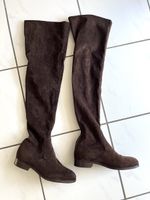 BRAUNE OVERKNEE-STIEFEL GR. 39