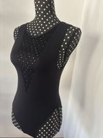 Schwarzer Body mit Mesh-Einsatz Gr. 36/38 (S/M) – wie neu
