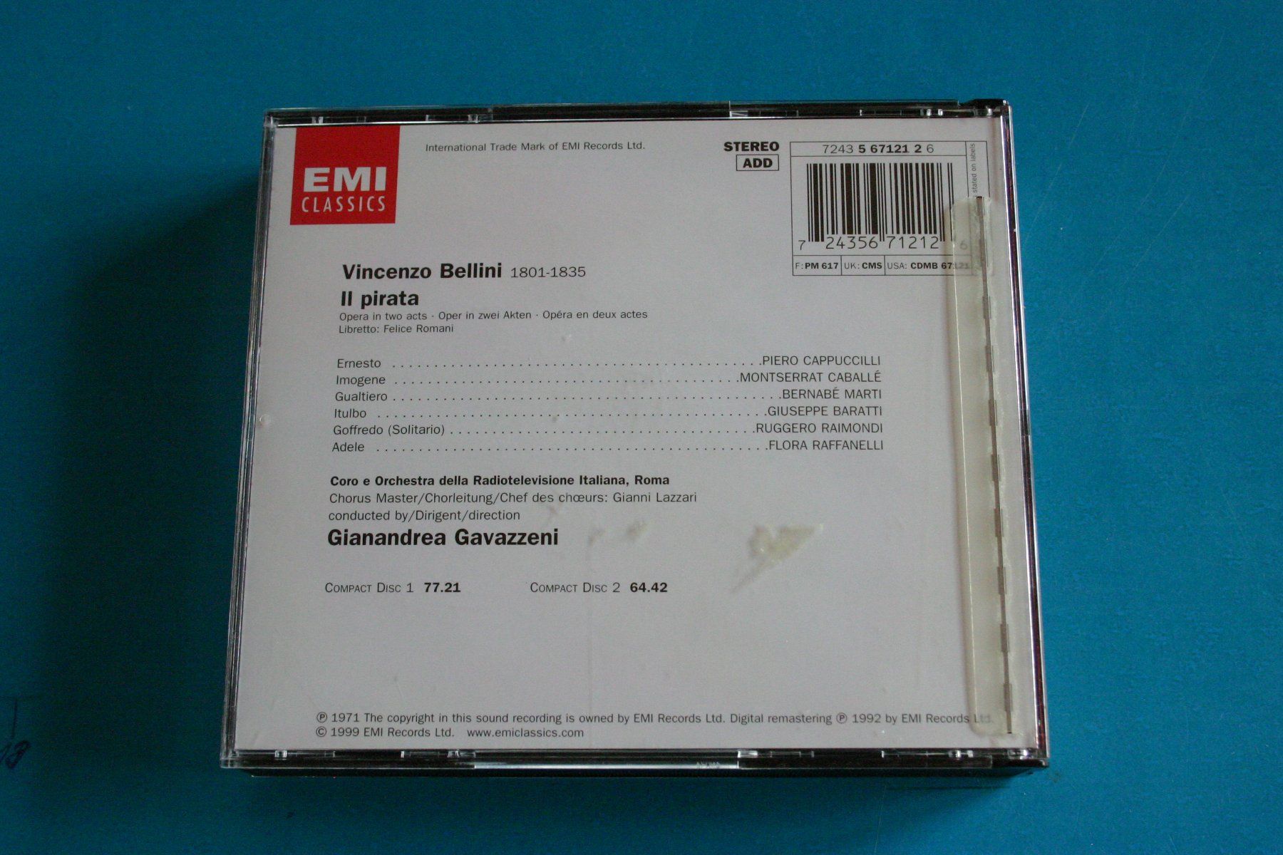 CDs: BELLINI IL PIARAT – D'occasion à Winkel par Gallica 1