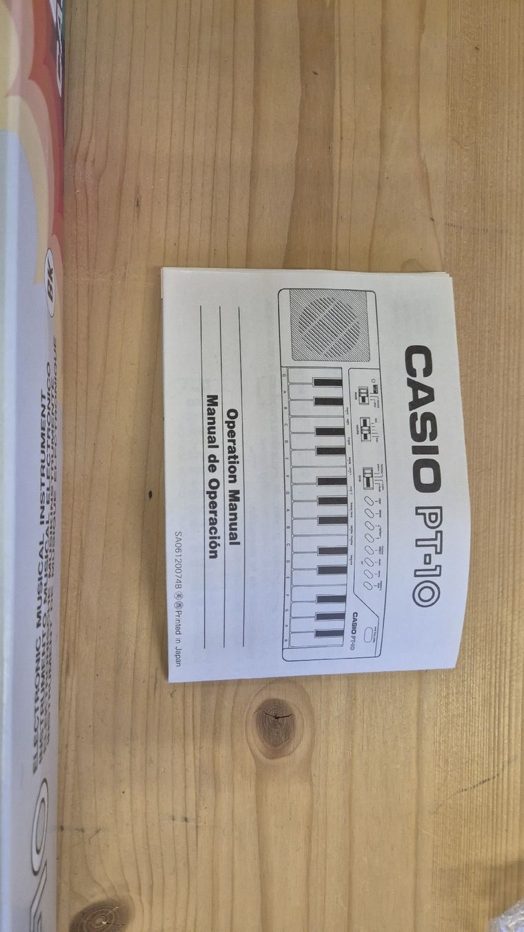 Casio Musikinstrumente: Keyboard Casio PT-10 mit Originalverpackung – Gebraucht aus Bern von rueetschit 3