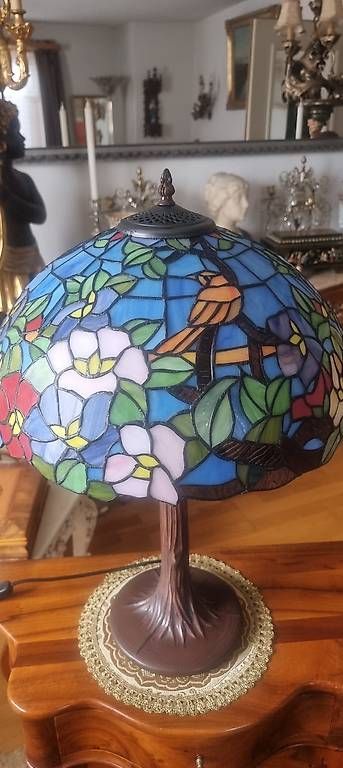Lampade: Farbenfrohe Tiffany Lampe mit Vögel – Nuovo (secondo la descrizione) da Kaufdorf venduto da Nati-Nati 3