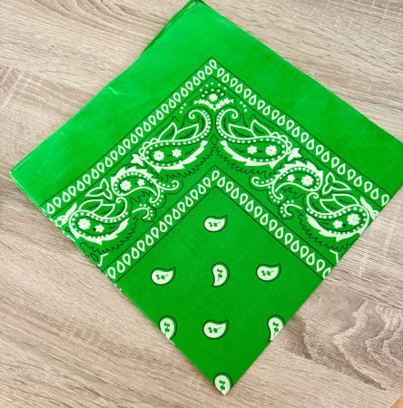 BANDANA MIT PAISLEY  PRINT, HELLGRÜN NEU