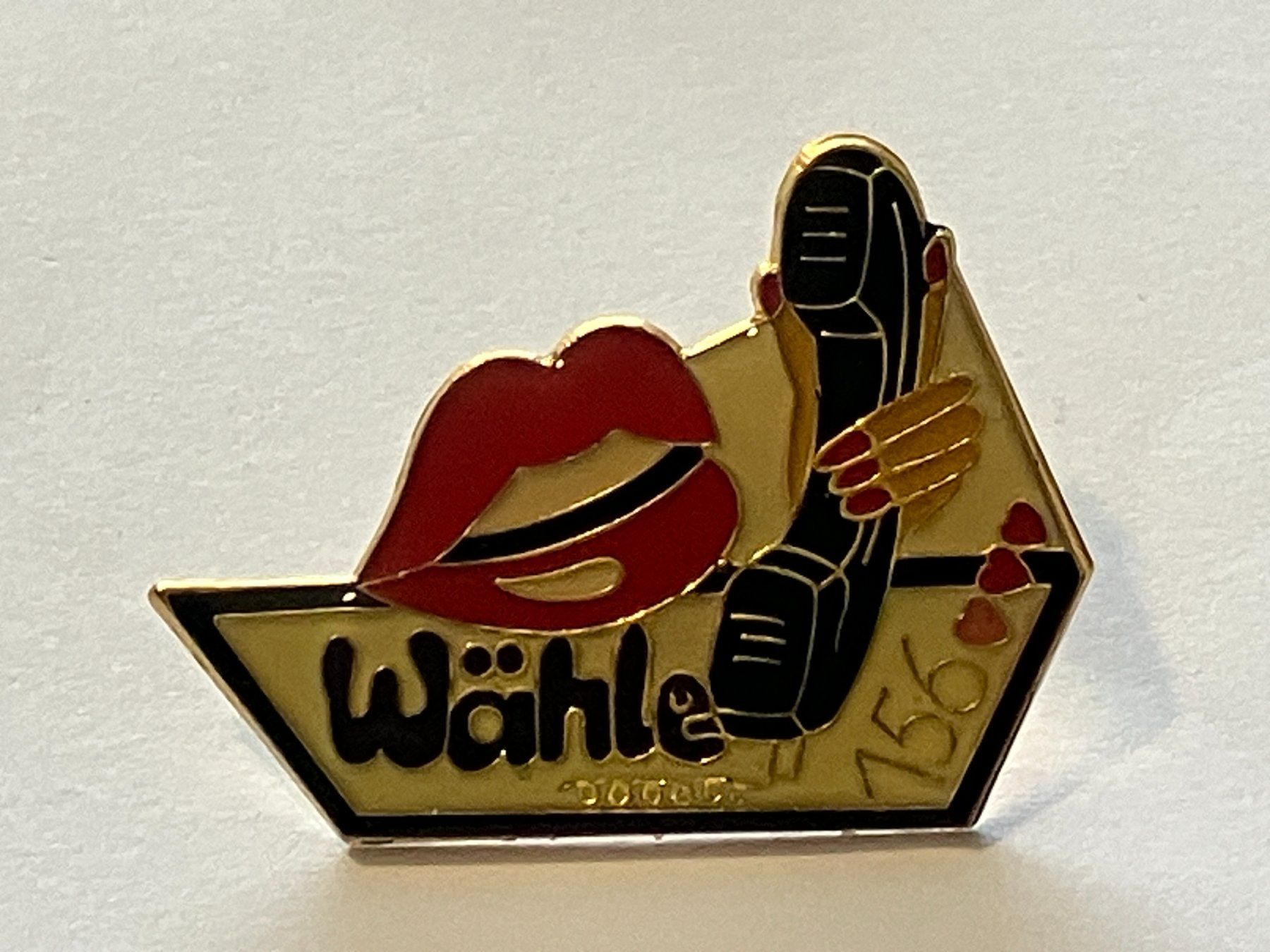Plaketten & Abzeichen: 1 Pin Wähle 156  – Gebraucht aus Basel von djwwpp