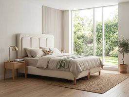 Bequemes und modernes Bett mit Matratze(120x200 bis 200x200)